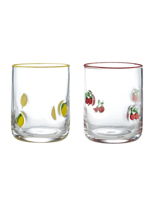 Coordinated Icon Glasses, Set of 2