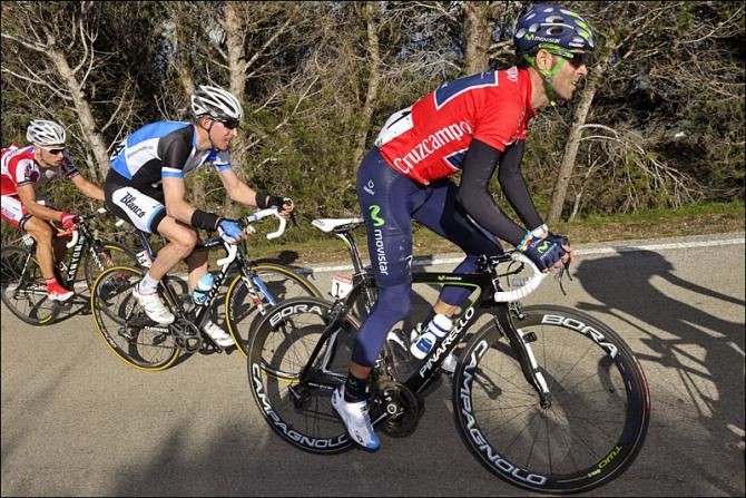 Race leader Alejandro Valverde (Movistar)