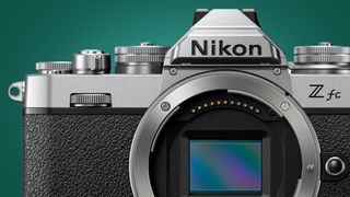 Image showing front of Nikon Zfc without lens