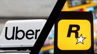 Uber and Rockstar Games logos appearing side by side