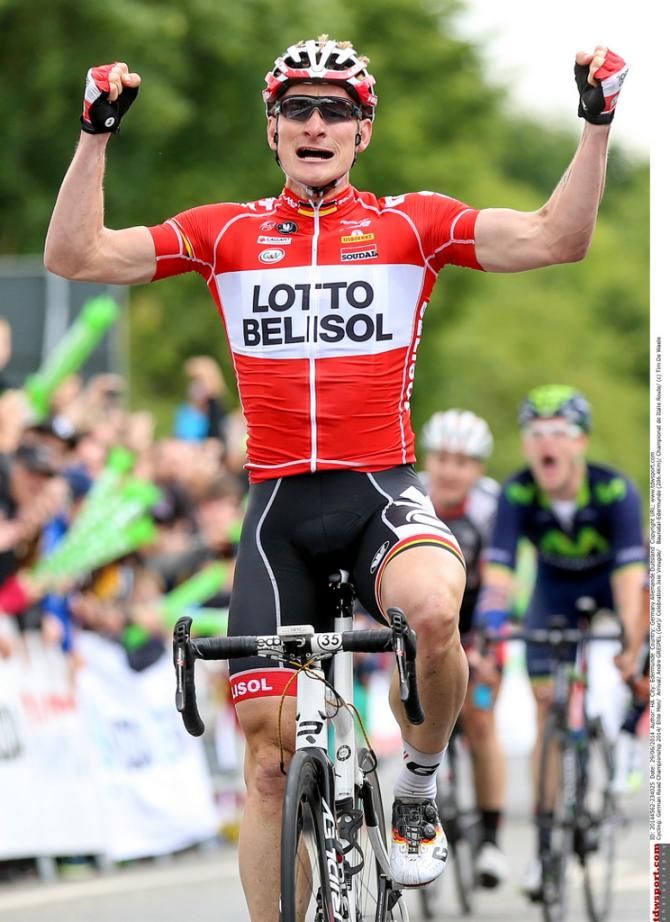 Andre Greipel (Lotto Belisol) celebrates victory