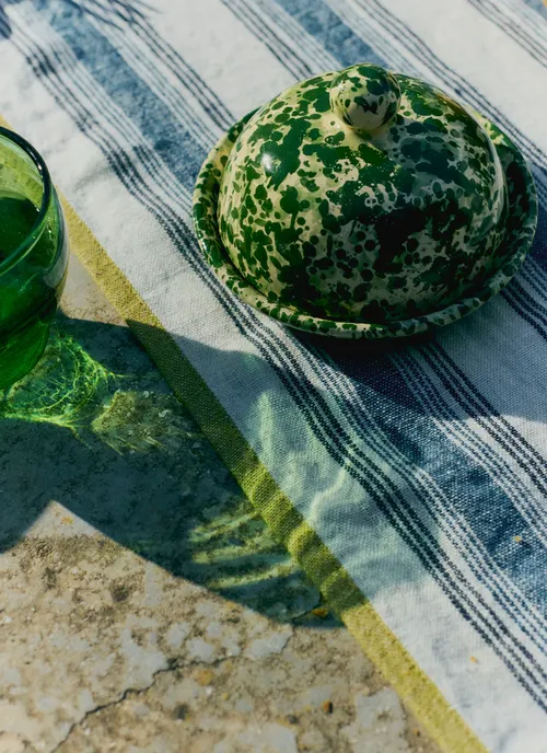 Cortona Splatter Butter Dish