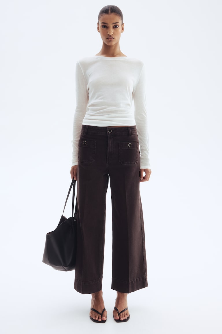 Wide High Ankle Jeans