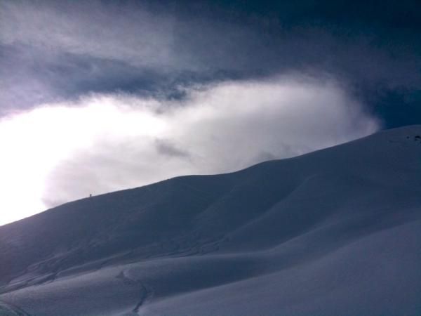Christoph Sauser was skiing in a wintry landscape just last month.