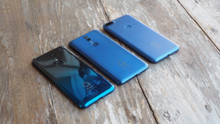 From left to right: The Alcatel 3, 3L and 1S.