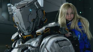 Pragmata Red Zone Gate Keys: Hugh and Diana looking towards the camera.