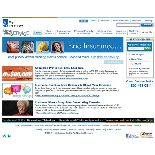 Erie Homeowners Insurance Review - Premiums, Coverage | Top Ten Reviews