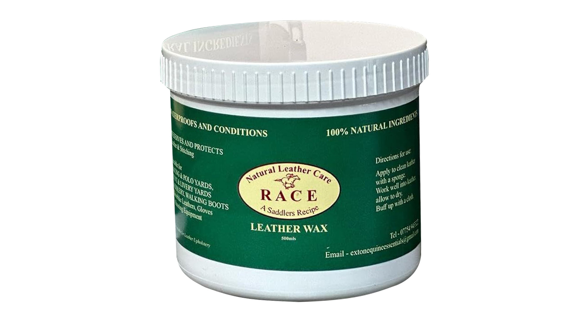 Natural Leather Care Race Leather Wax