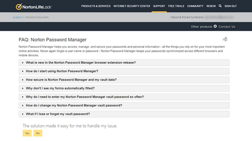 Norton Password Manager 7