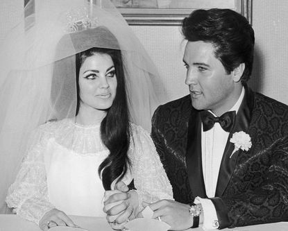 1967: Priscilla and Elvis Presley 