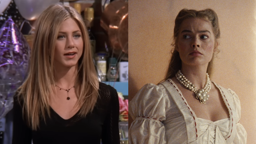 Jennifer Aniston in Friends and Margot Robbie in Wuthering Heights