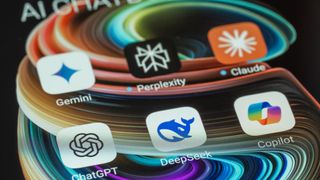 Deepseek logo on an iPhone