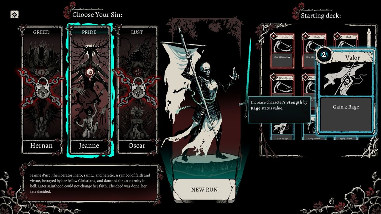 An image from Roguelike deckbuilder Nadir