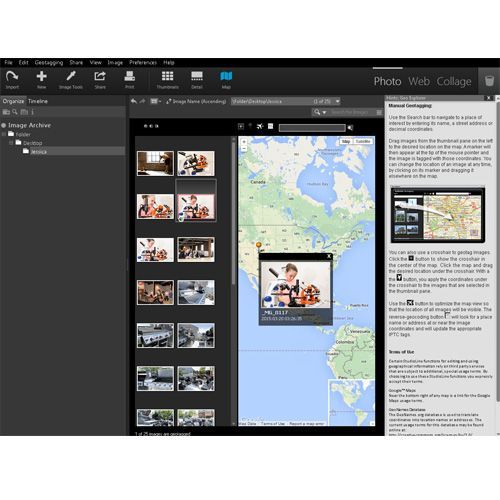 If your photo does not already have GPS data, StudioLine Photo Classic lets you enter the location manually.