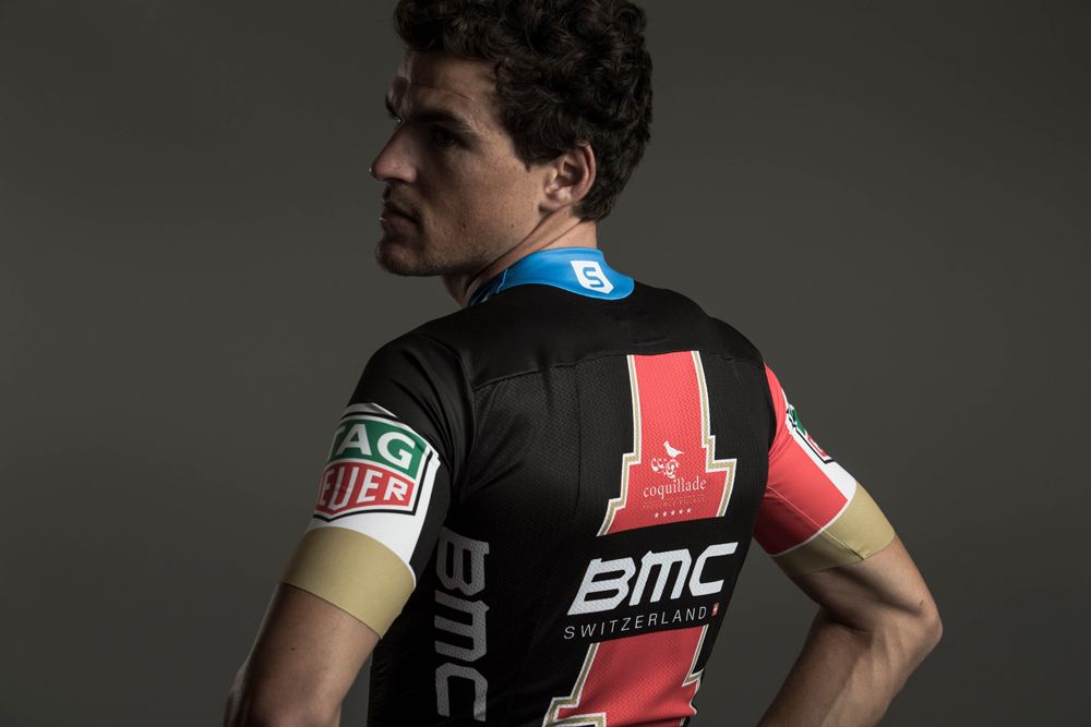 Greg Van Avermaet shows off the BMC Racing kit for 2018