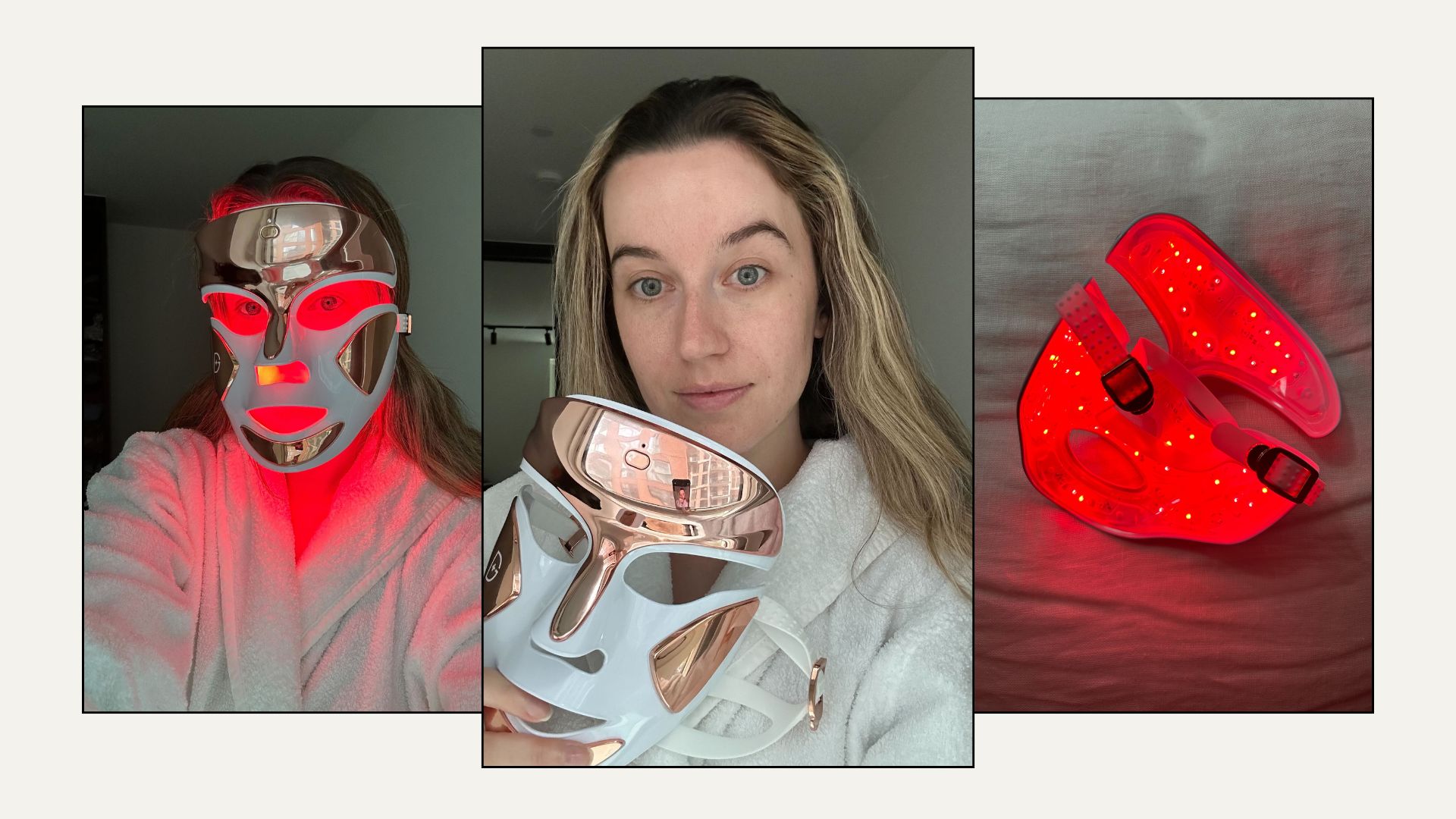 Junior beauty editor, Grace Lindsay, testing the Dr Dennis Gross LED Mask