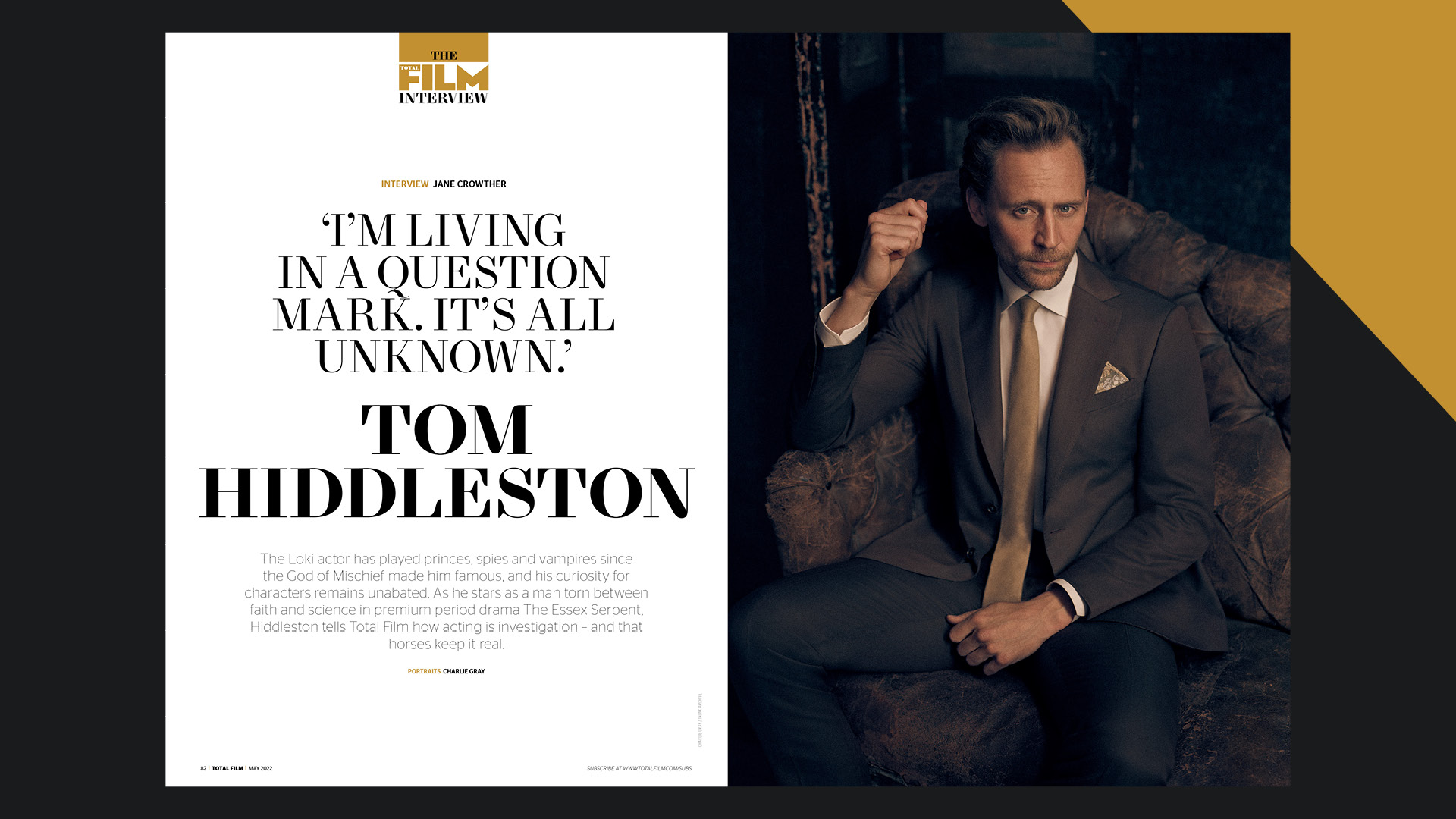 Interview with Tom Hiddleston at Total Film