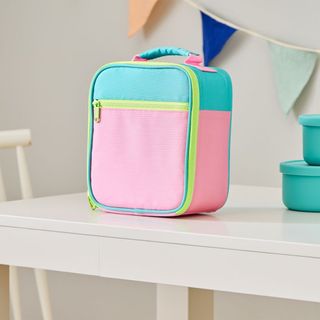 West Elm neon pink Astor lunch box