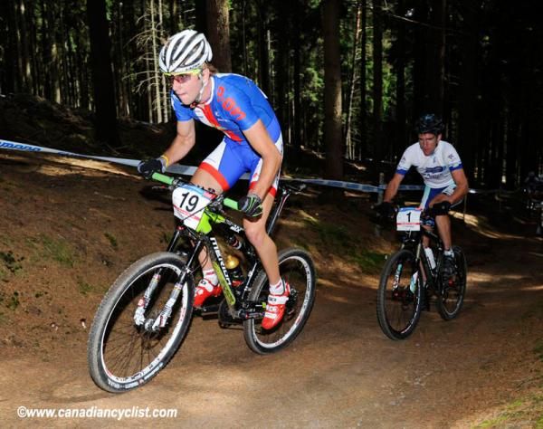Ondrej Cink (Merida Biking Team) and Gerhard Kerschbaumer (TX Active Bianchi) dropped the rest of the field