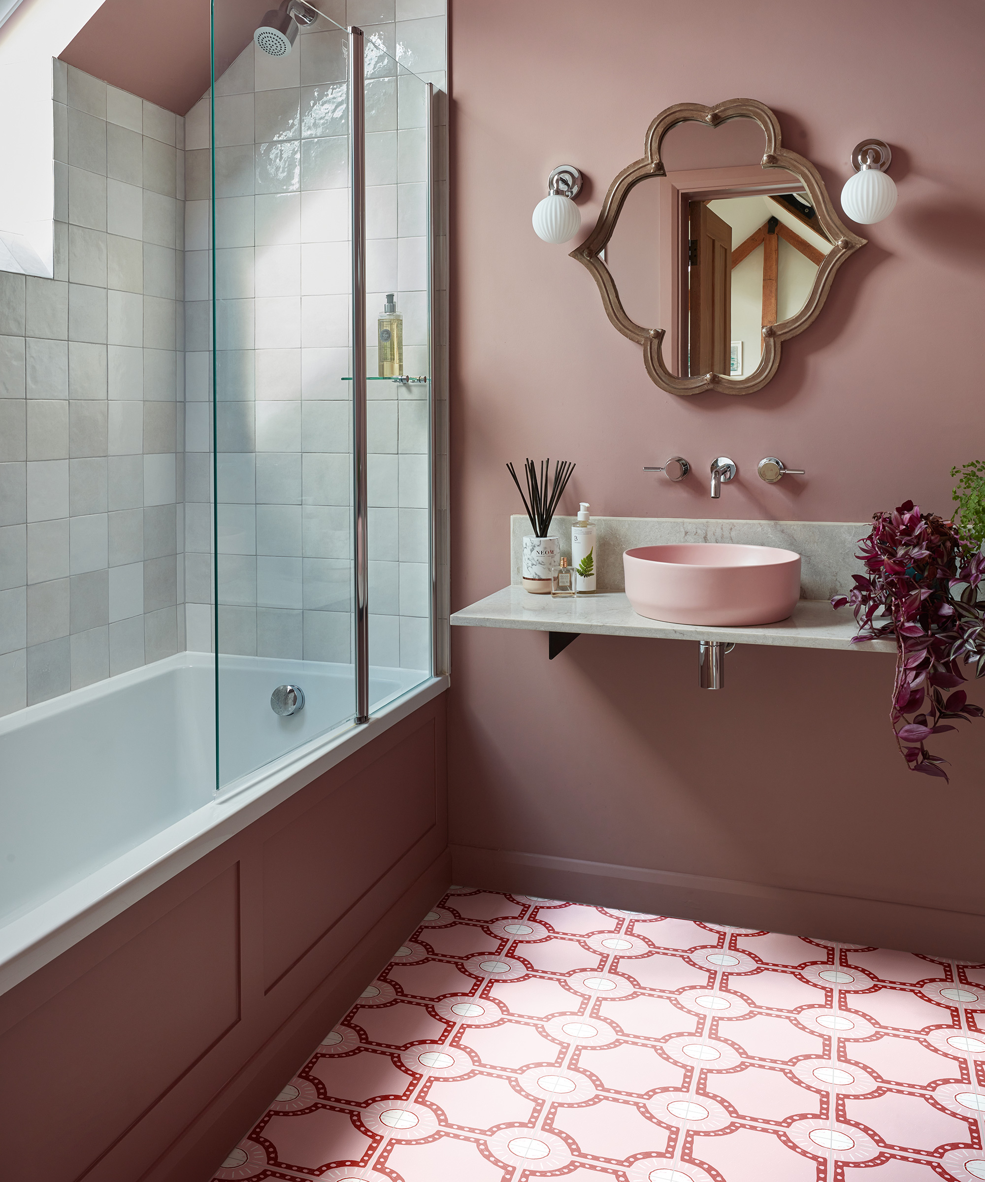 pink bathroom