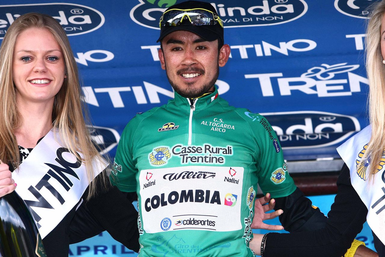 Rodolfo Torres (Colombia) in the mountains jersey