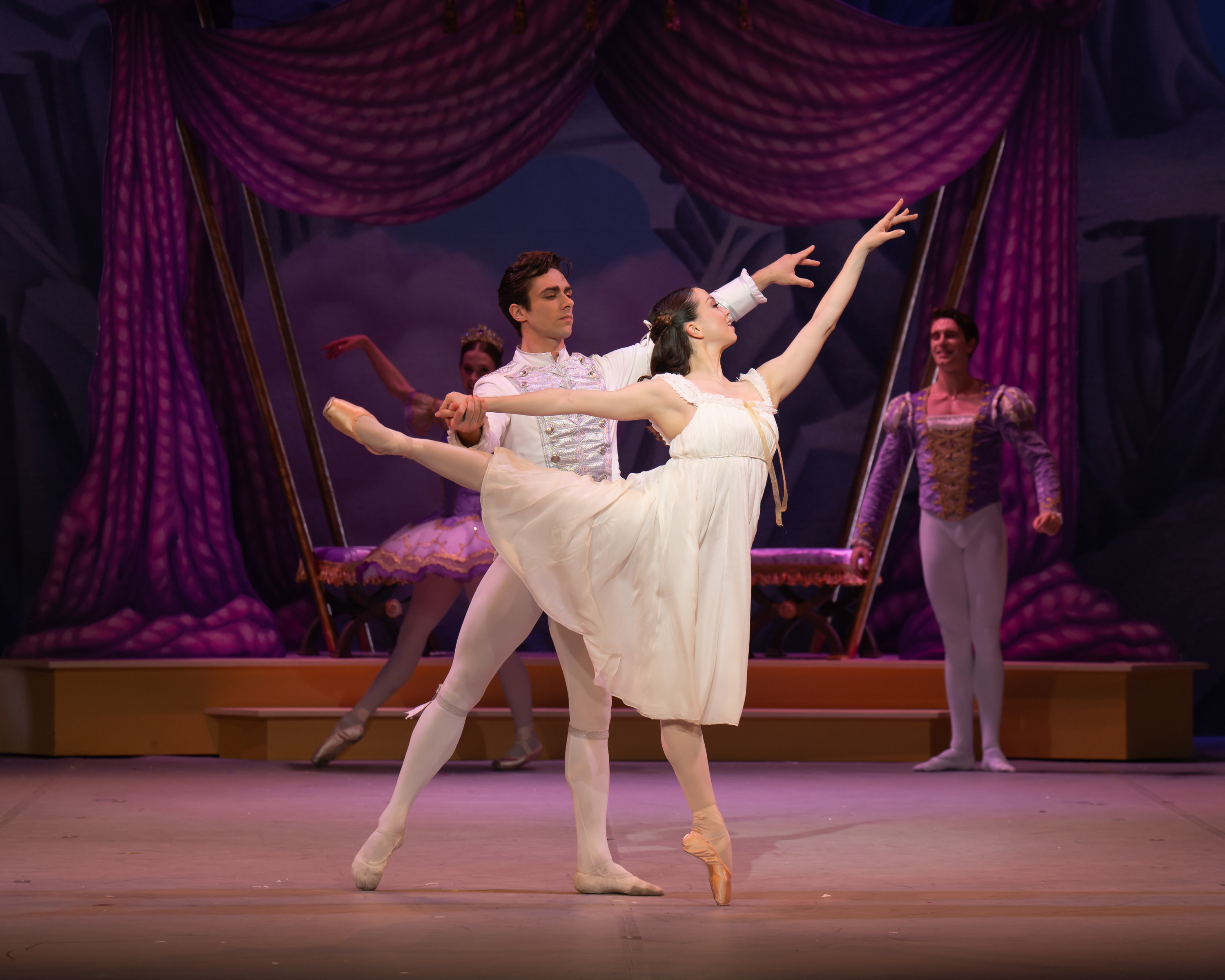 Ivana Bueno as Clara and Francesco Gabriele Frola as Nutcracker Prince in Aaron S Watkin and Arielle Smith's Nutcracker