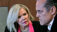 Maura West as Ava talking to Maurice Benard as Sonny in General Hospital