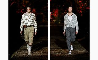 Dolce & Gabbana S/S 2020 catwalk modelled by males