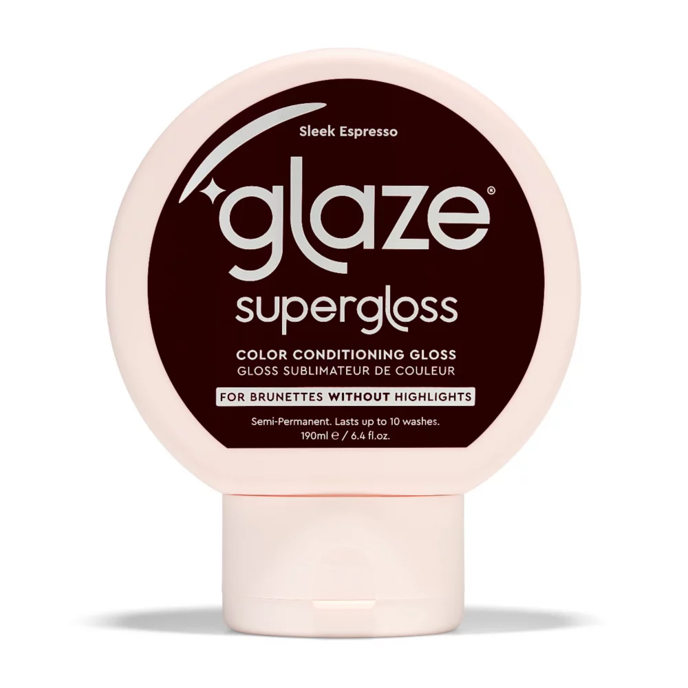 Glaze Supergloss Color Conditioning Hair Gloss Sleek Espresso for Instant Shine 190ml