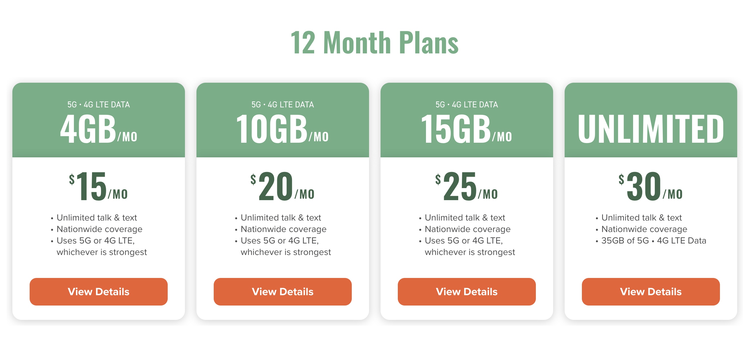 Mint Mobile 12-month plan pricing