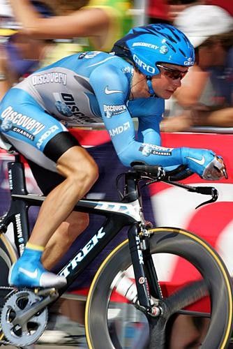 Paolo Savoldelli (Discovery) on his way to 8th place.