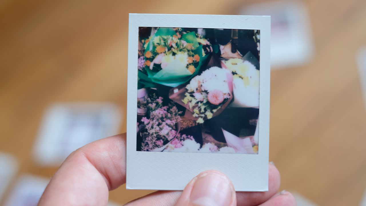 Photograph of prints made with Polaroid Go Gen 3
