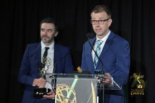 Left to right: Steven Hill, Matthew Lausch, Industrial Light and Magic (Photo Credit: Joe Sinnott for NATAS)