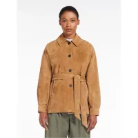 Suede Jacket in Earth $875/£590 | Max Mara