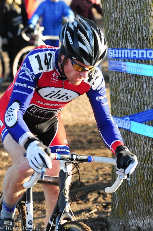 Donald Myrah (Ibis) with the race lead in the 45-49 championship