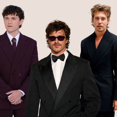 A collage of Austin Butler, Jacob Elordi and Tom Holland