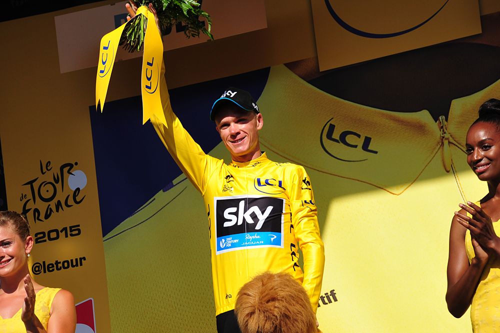 Chris Froome (Sky) after stage 13