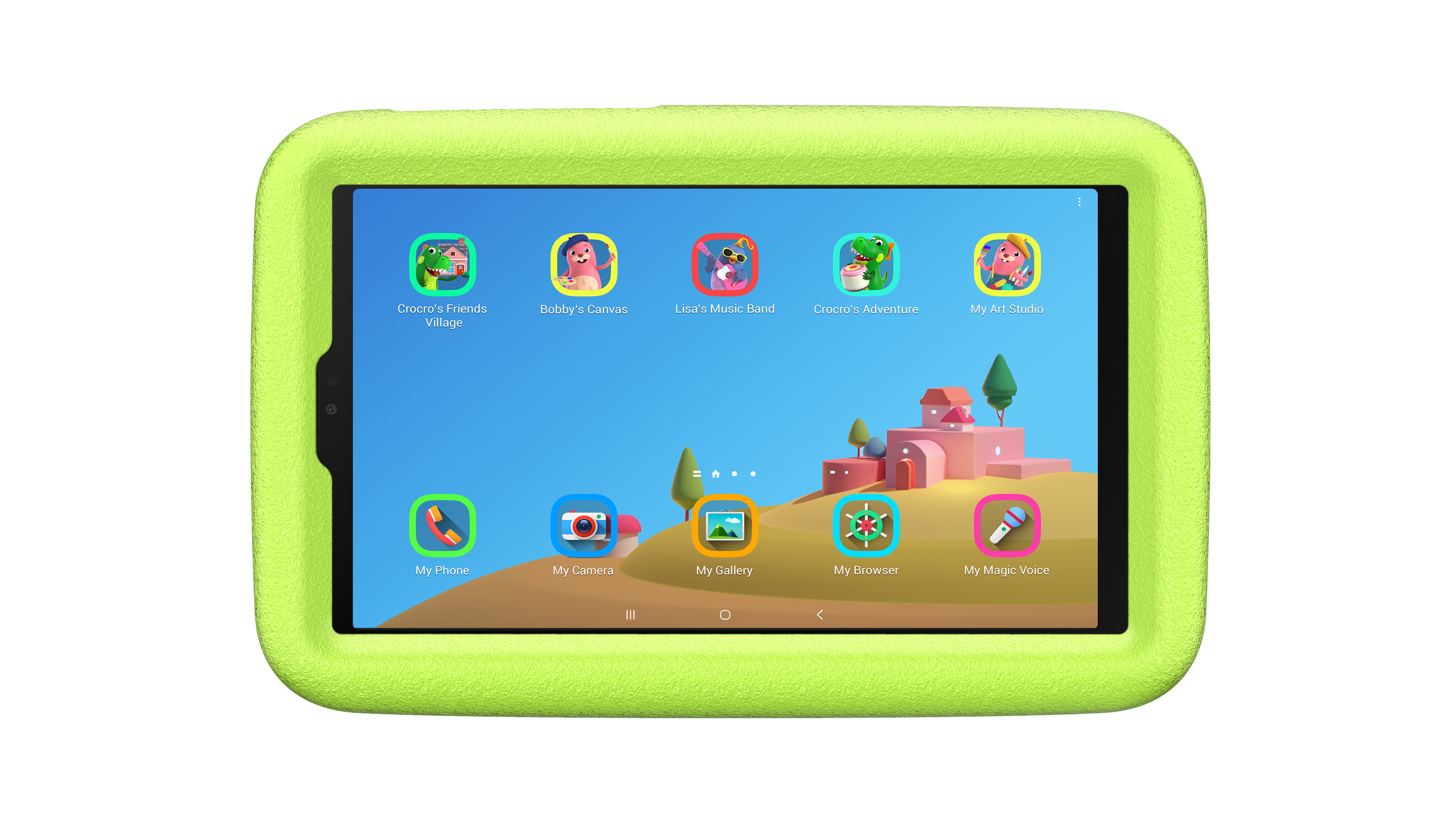 Frente de la Galaxy Tab A7 Lite Kids Edition