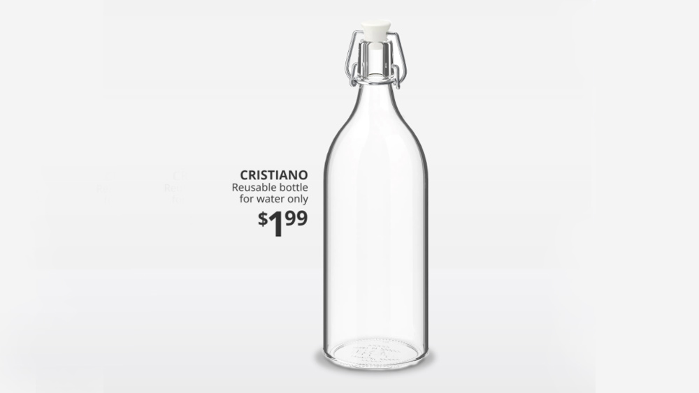 IKEA scores with clever Ronaldo water bottle ad | Creative Bloq