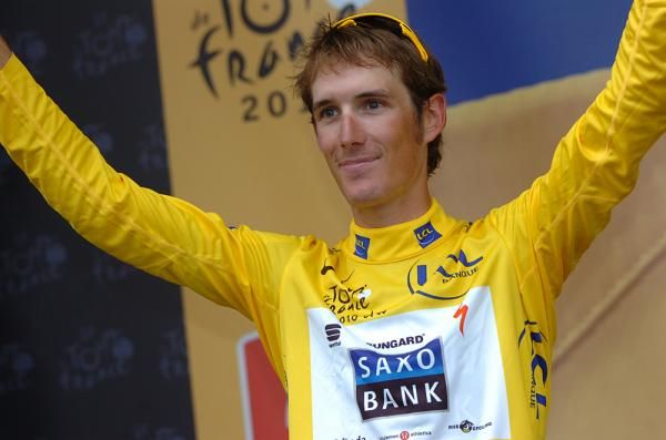 Andy Schleck (Saxo Bank) still in the maillot jaune after stage 13.