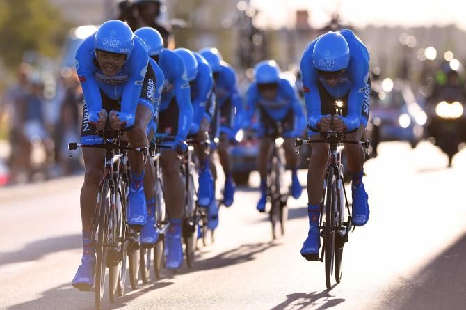 Garmin Sharp in the Vuelta a Espa&ntilde;a team time trial