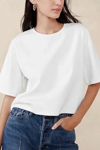 Heavy Cotton Boxy Crop T-Shirt