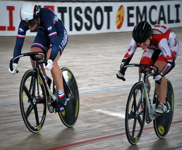 Virginie Cueff knocked Canadian Monique Sullivan out in the sprint 1/8 final
