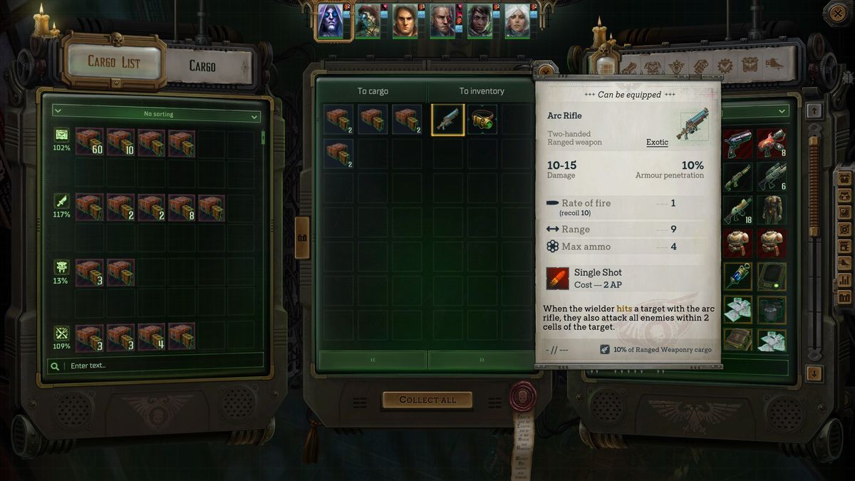 Rogue Trader Electrodynamic Cenobium puzzle reward