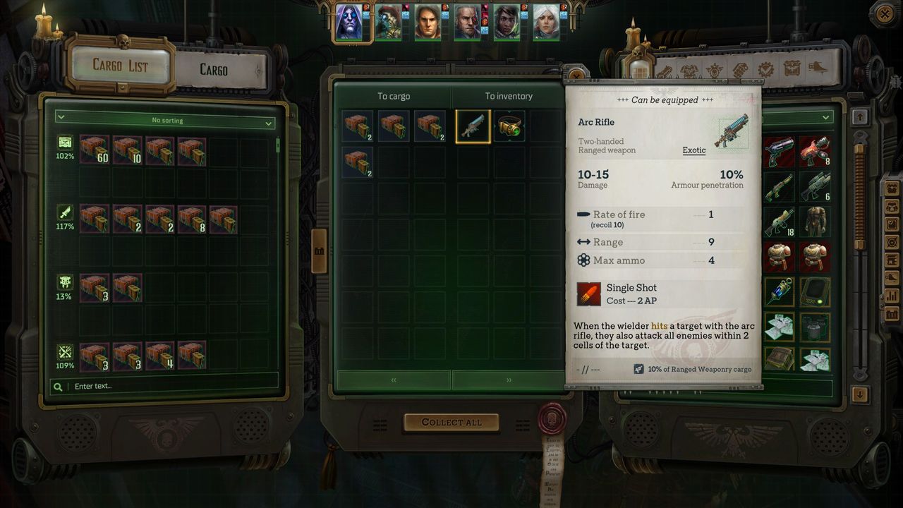 Rogue Trader Electrodynamic Cenobium puzzle reward
