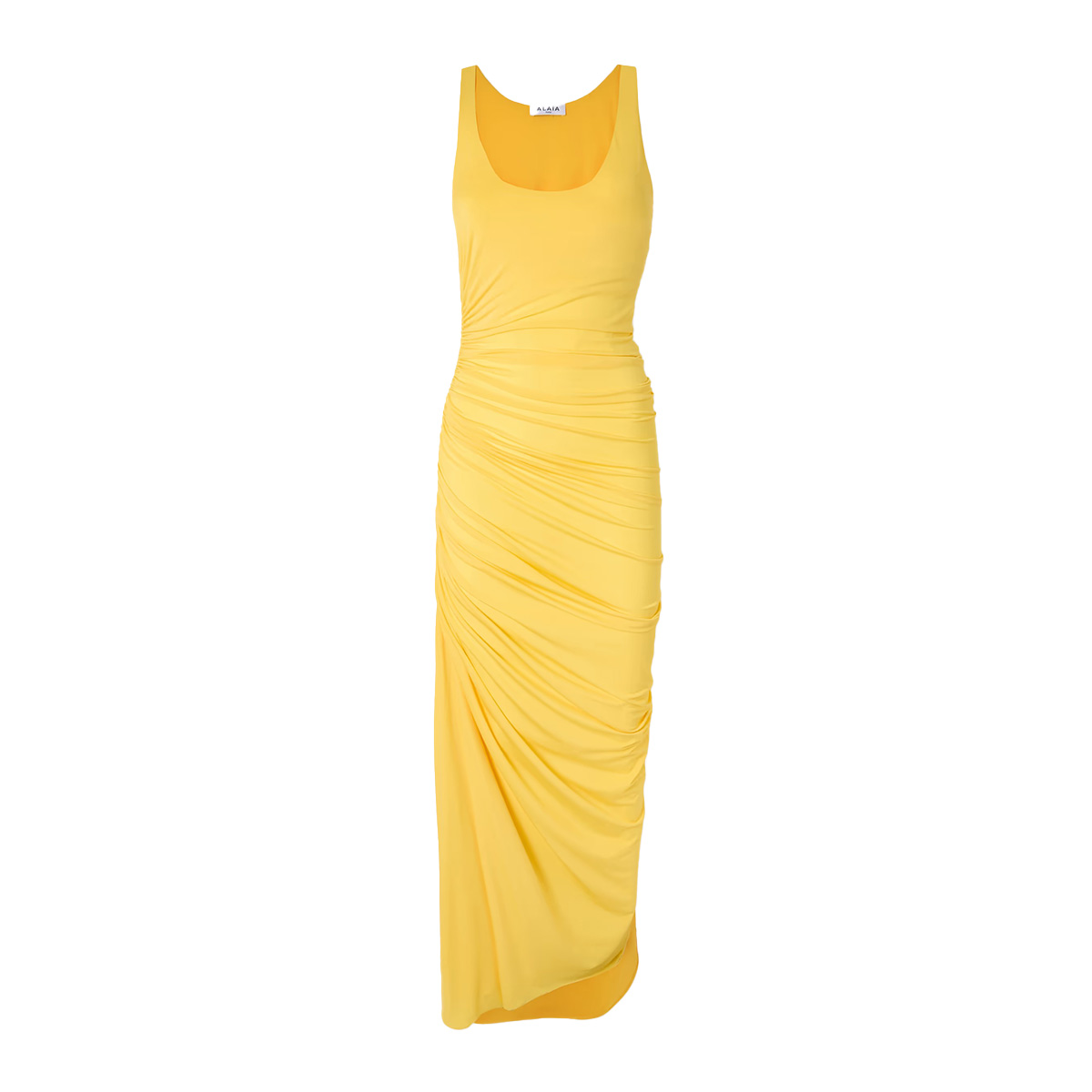 Alaia Draped Stretch-Jersey Maxi Dress