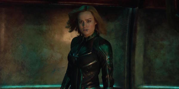 Brie Larson as Carol Danvers in Captain Marvel