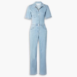 RIVET UTILITY Rowdy Stretch-denim Jumpsuit