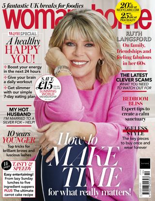Ruth Langsford in woman&home magazine's October 2022 issue.