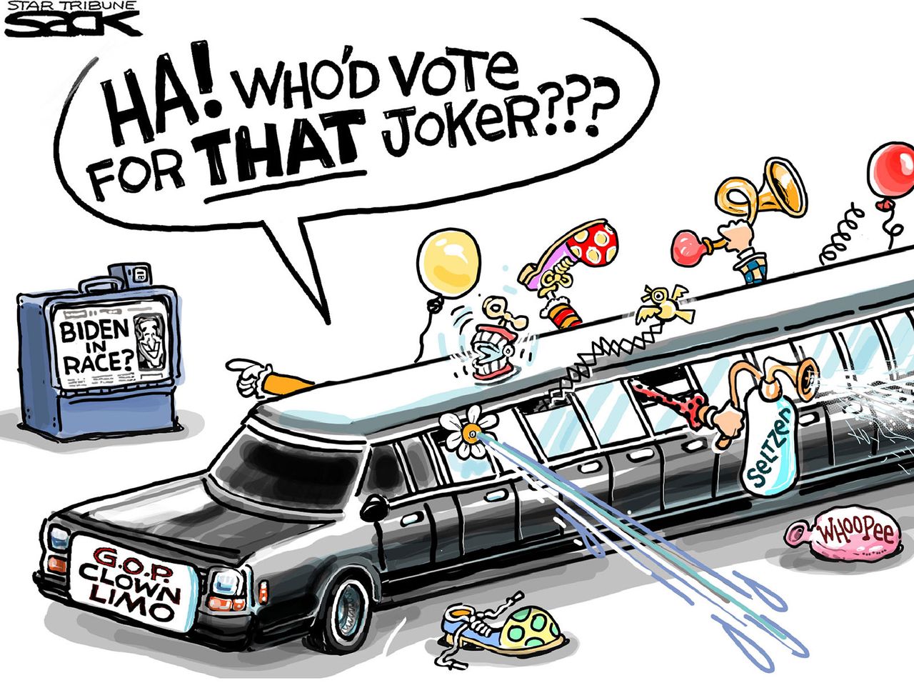 Political cartoon U.S. Biden GOP